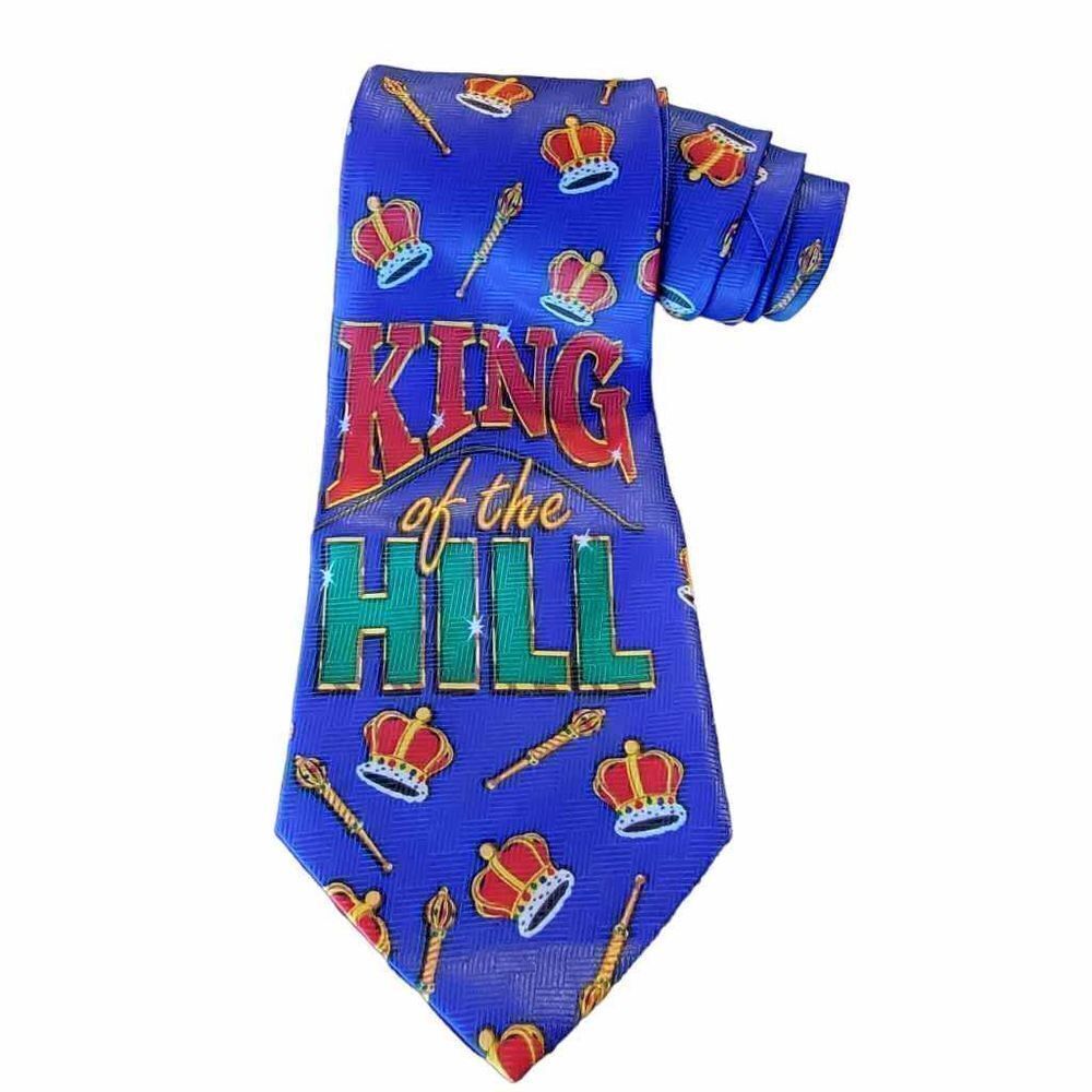 King Of The Hill Old "Tie"mer Neck Tie Novelty Royalty Gag Gift